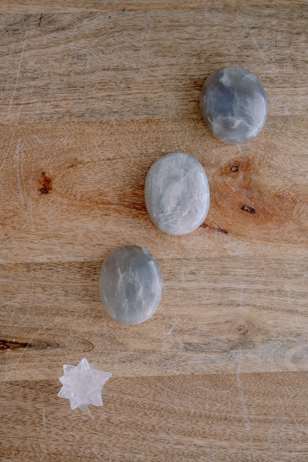 Moonstone 'Blissful Beginnings' Palm Stone