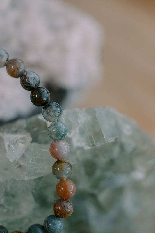 Indian Agate 'Steady Strength' Bracelet