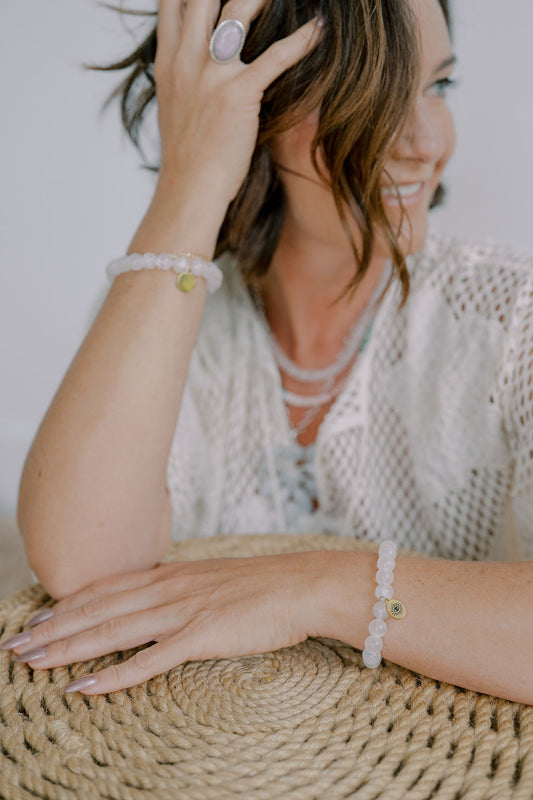 Selenite 'Calm The Chaos' Bracelet