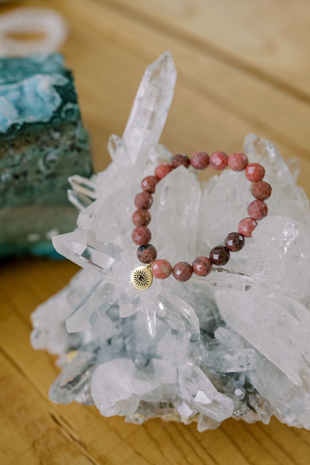 Rhodonite 'Heart In The Clouds' Bracelet