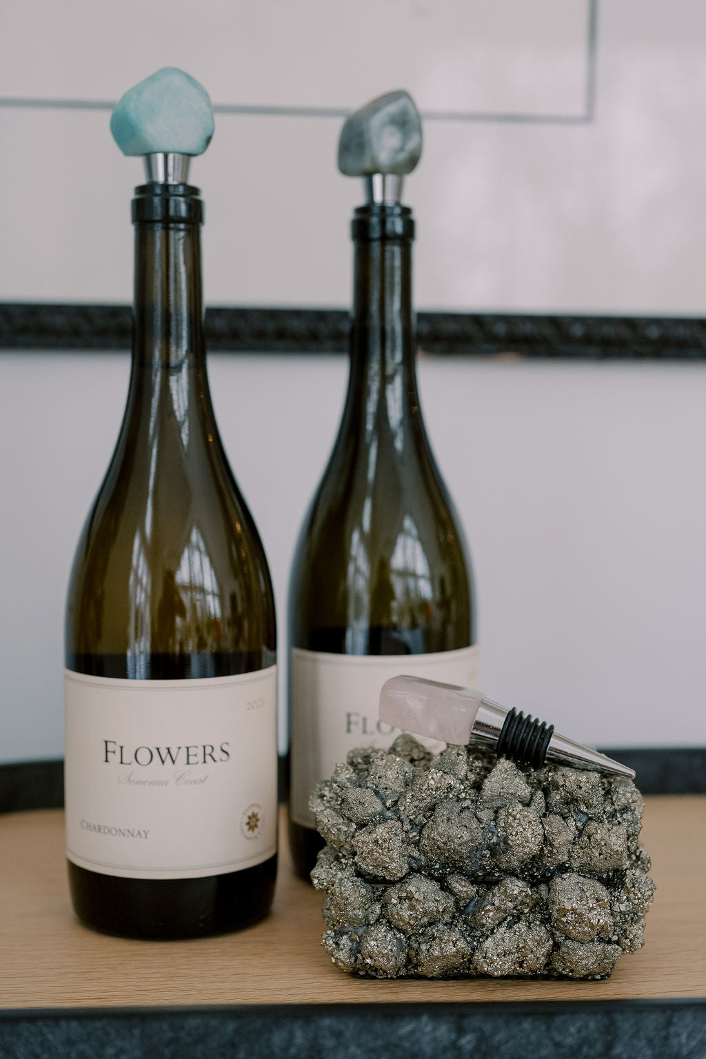 'Pour Some Good Vibes' Crystal Bottle Stoppers