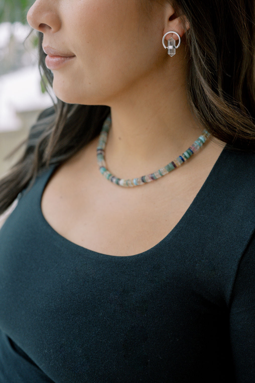 Multi Crystal 'Big Big Energy' Necklace