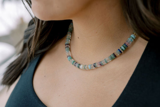 Multi Crystal 'Big Big Energy' Necklace