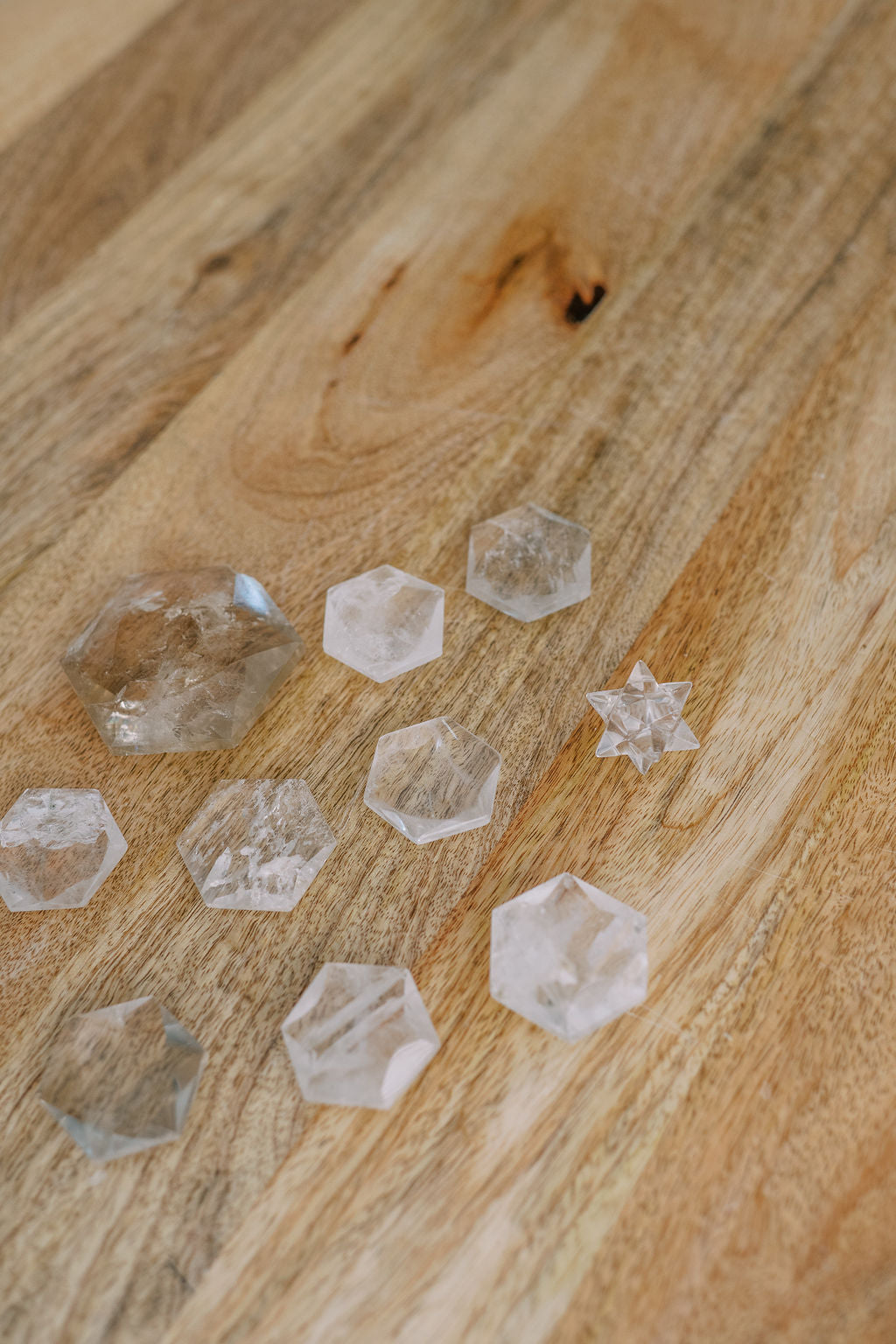 Clear Quartz 'Heaven & Earth Hexagon
