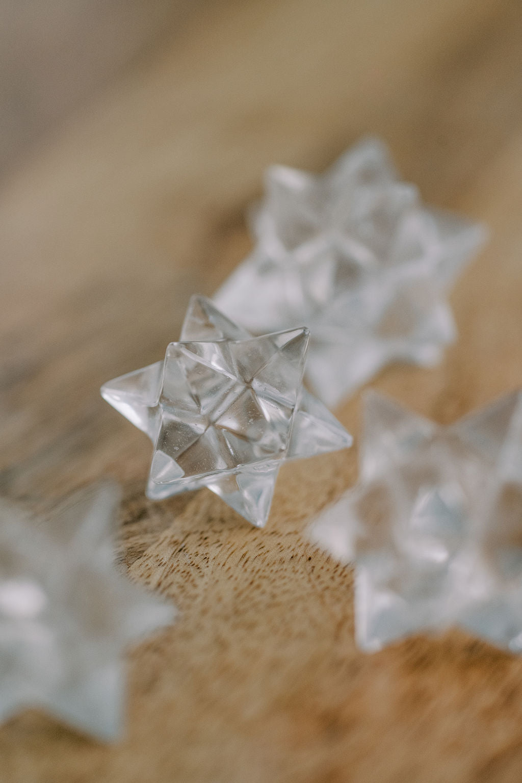 Clear Quartz 'Amped Up' 20 Point Asteroid