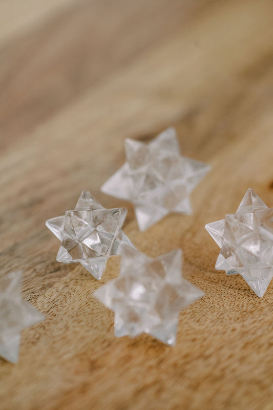 Clear Quartz 'Amped Up' 20 Point Asteroid