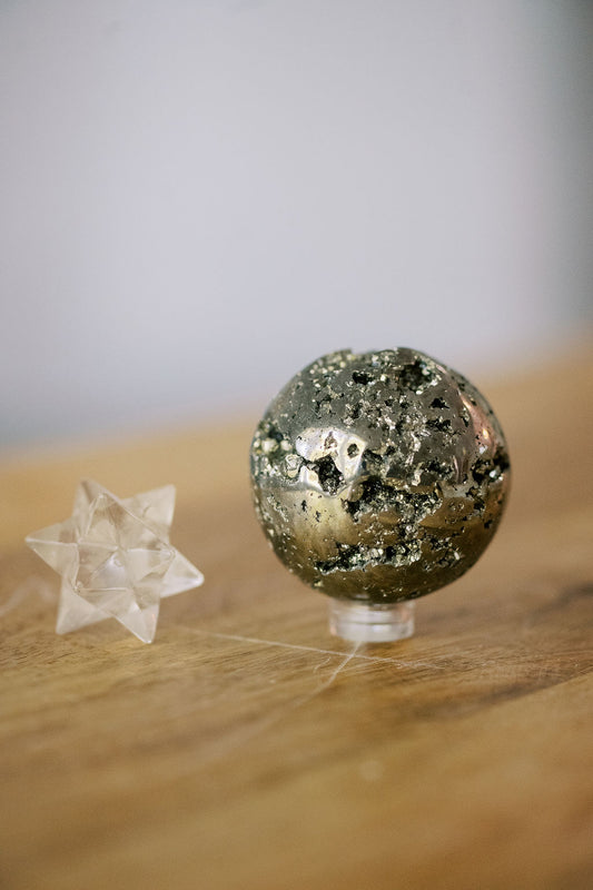 Pyrite 'Confident AF’ Sphere