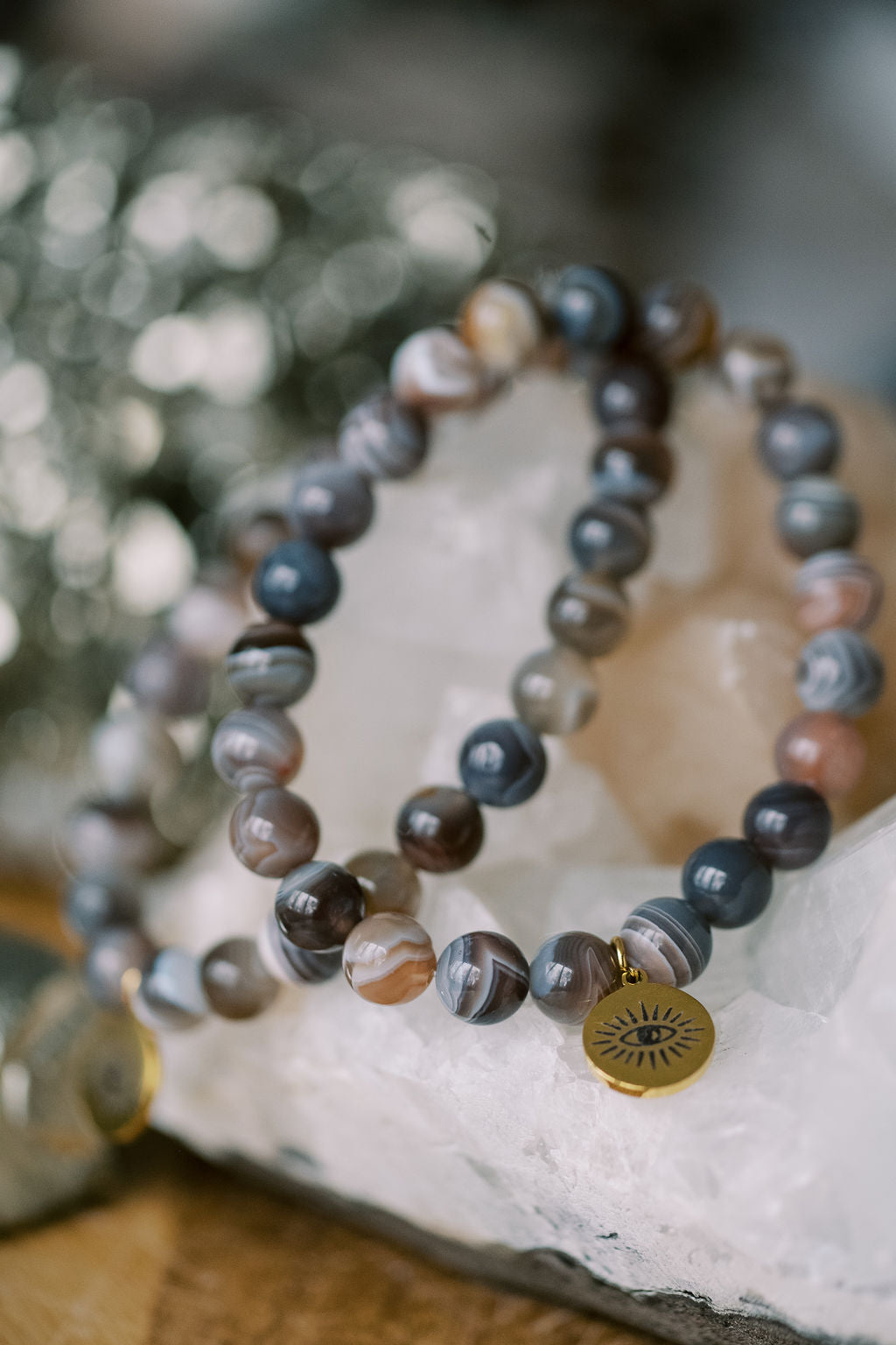 Botswana Agate 'Break The Cycle' Bracelet