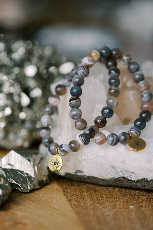 Botswana Agate 'Break The Cycle' Bracelet