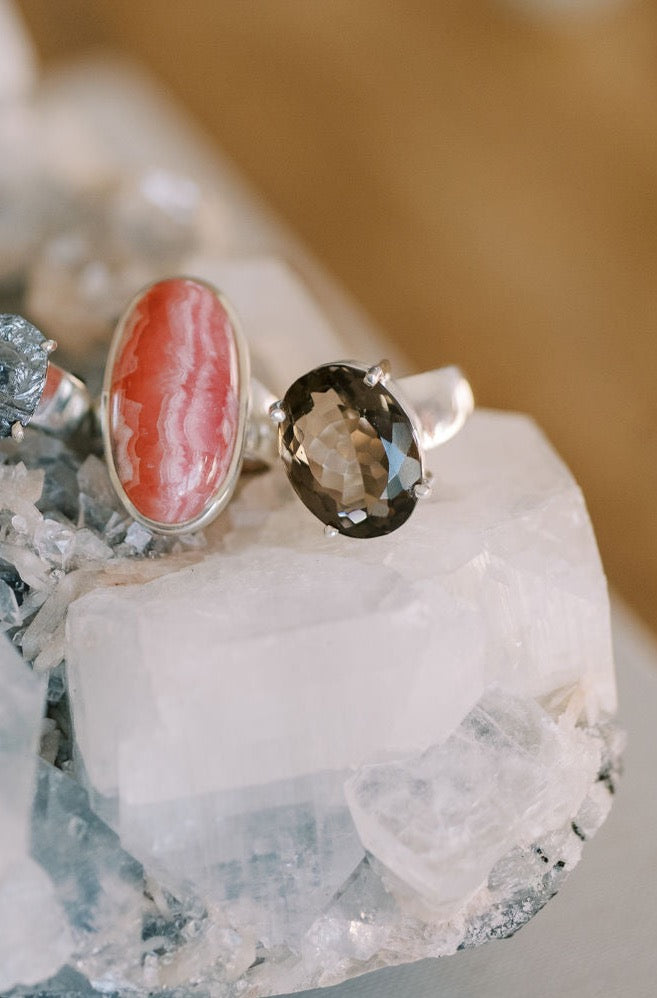 Smokey Quartz 'Get Grounded' Ring