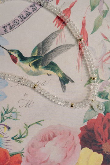'Trust Your Gut' Clear Quartz Necklace