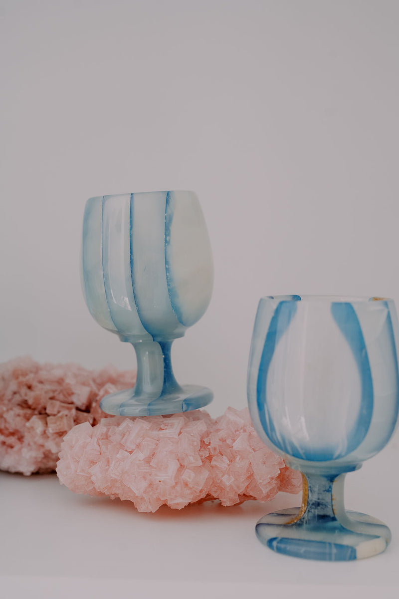 Onyx 'Candy Colored' Crystal Cups