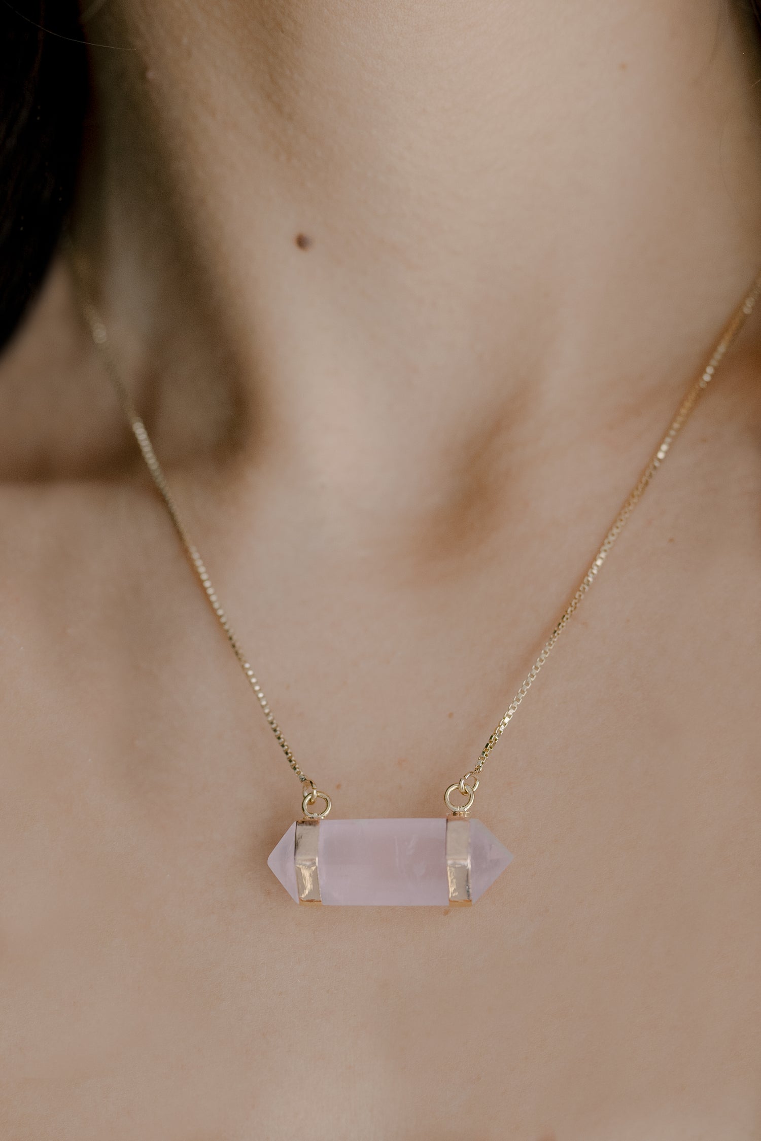 Rose Quartz 'Love, Internally' Layering Necklace