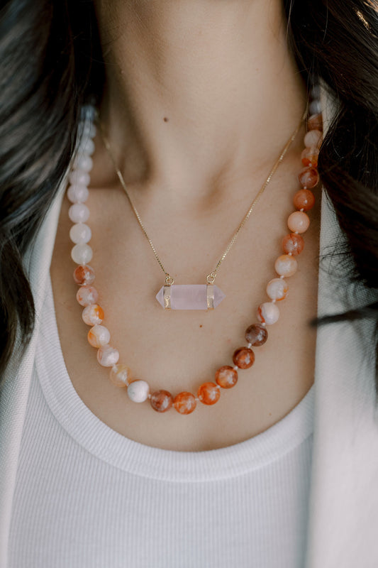 'Bliss Your Heart' Multi-Crystal Ombre Necklace