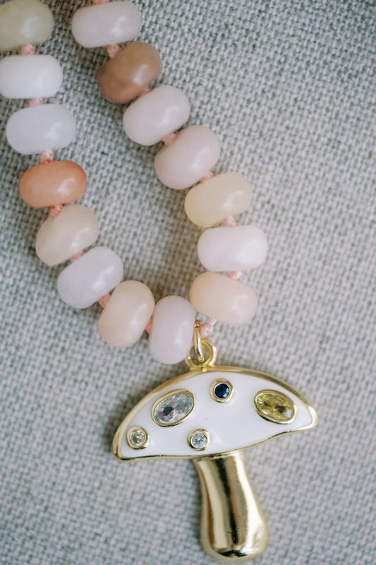 Cherry Blossom Agate 'Glow & Grow’ Necklace