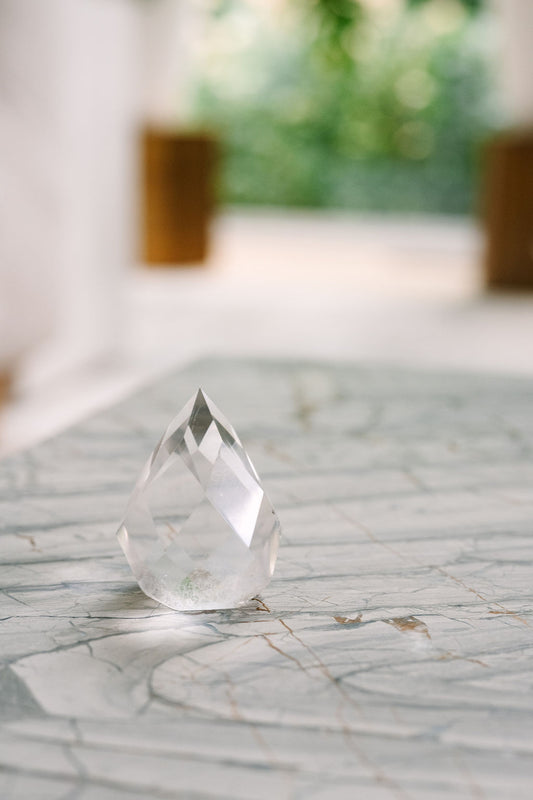 Faceted Quartz “Fresh Start” Egg