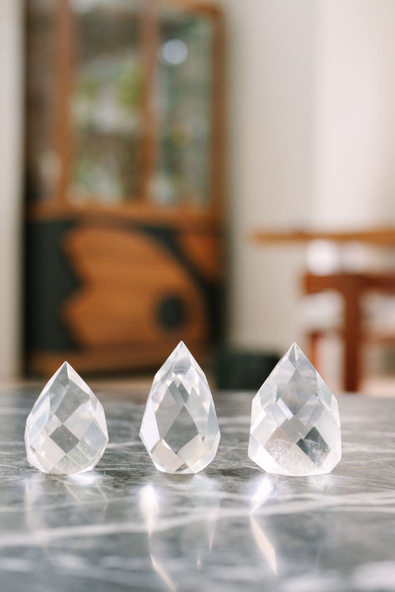 Faceted Quartz “Fresh Start” Egg