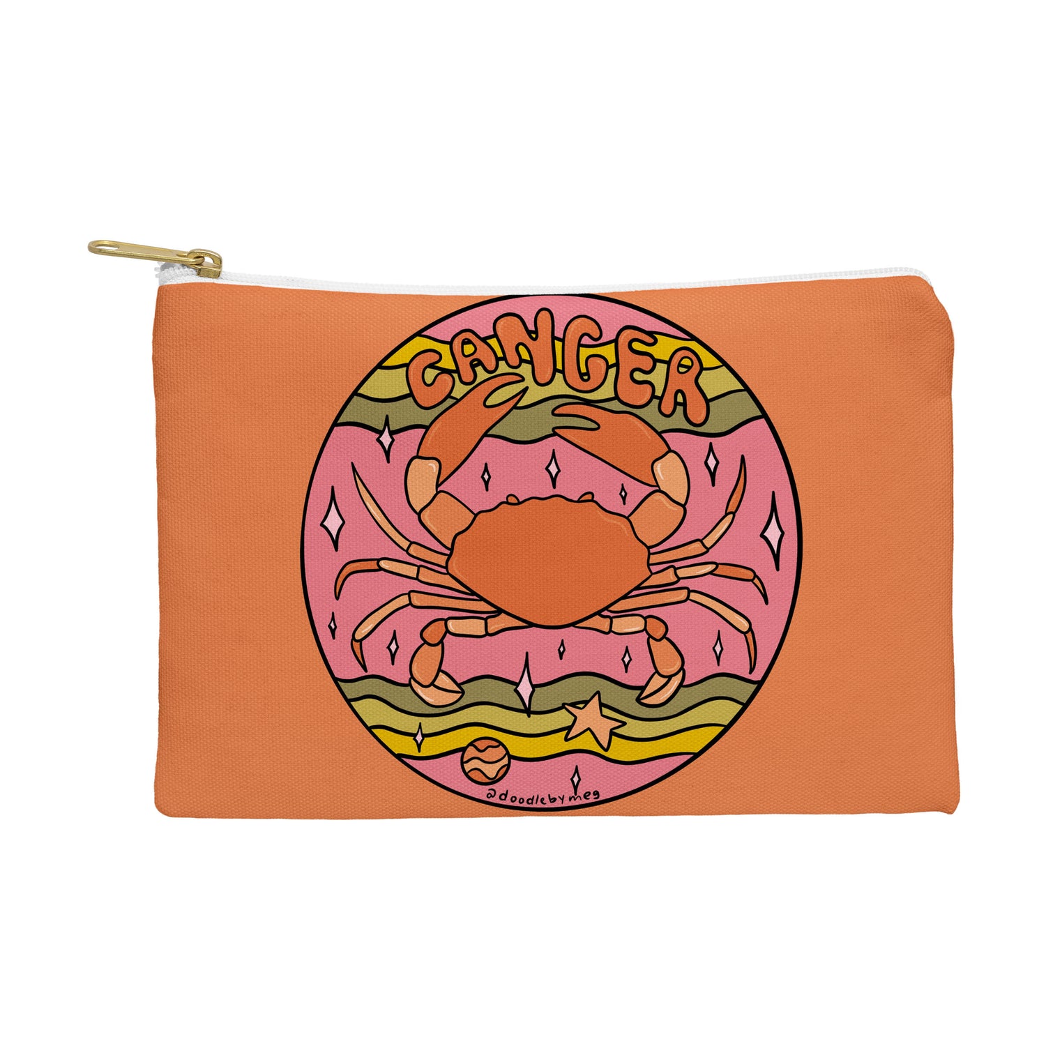 Cancer 'Carry Your Cosmic Style' Zip Pouch
