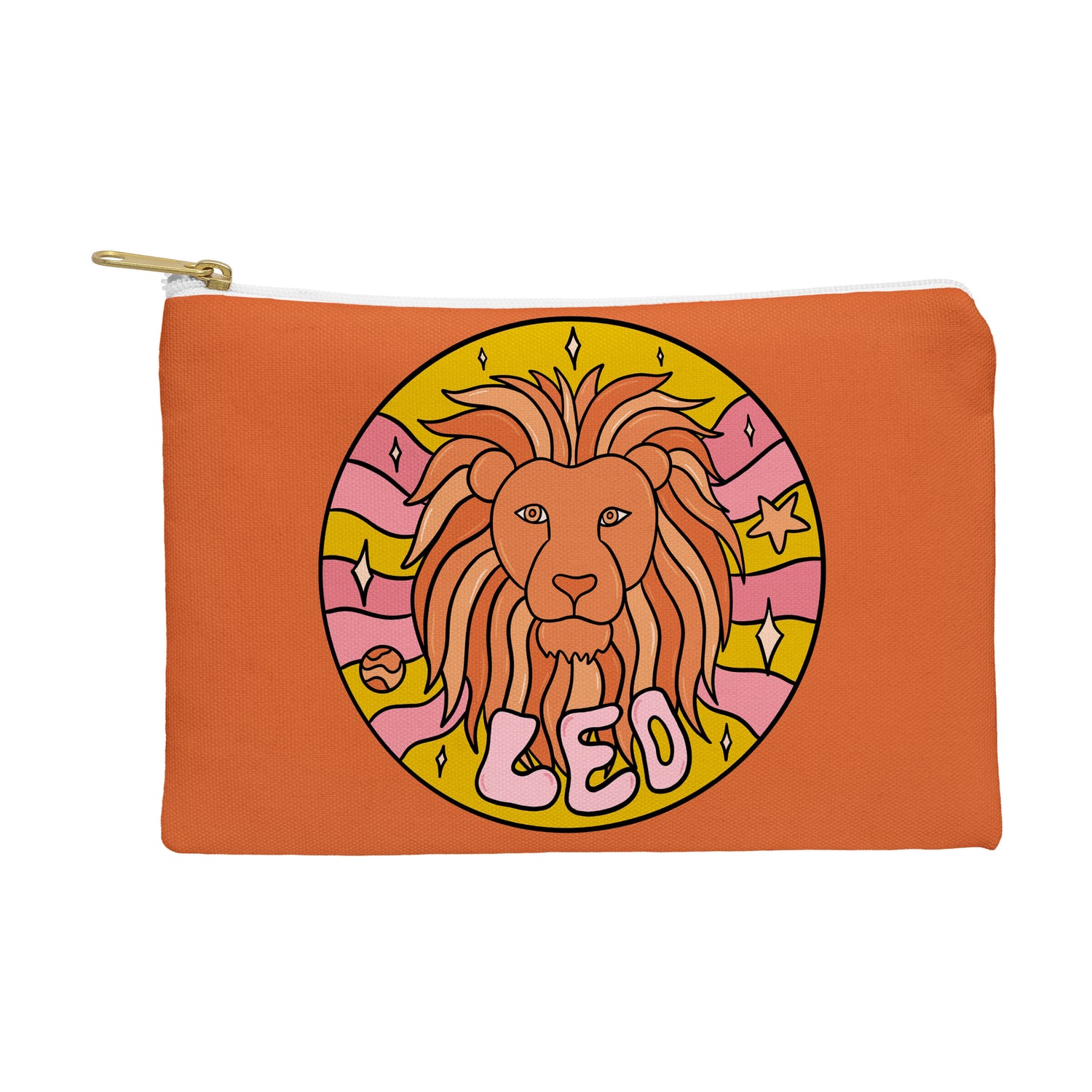 Leo 'Carry Your Cosmic Style' Zip Pouch