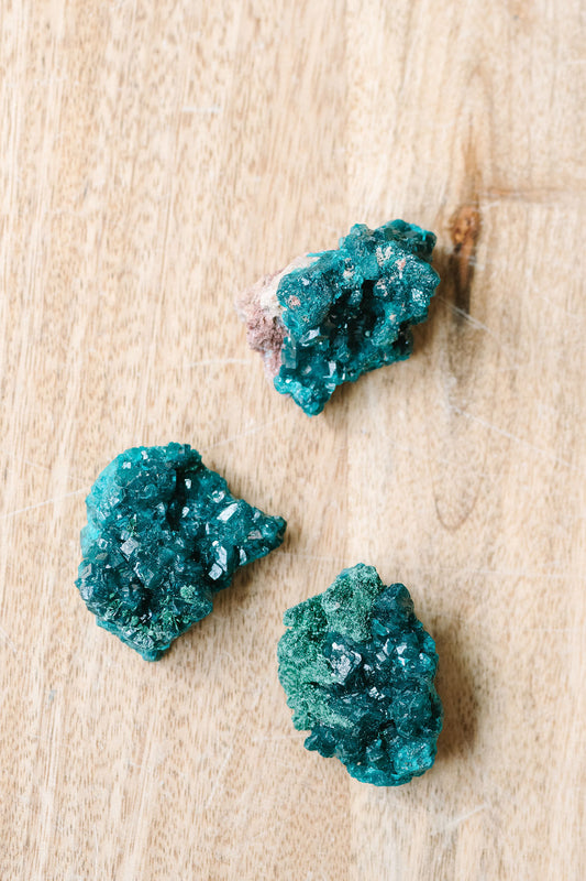 Dioptase 'Time To Forgive' Cluster