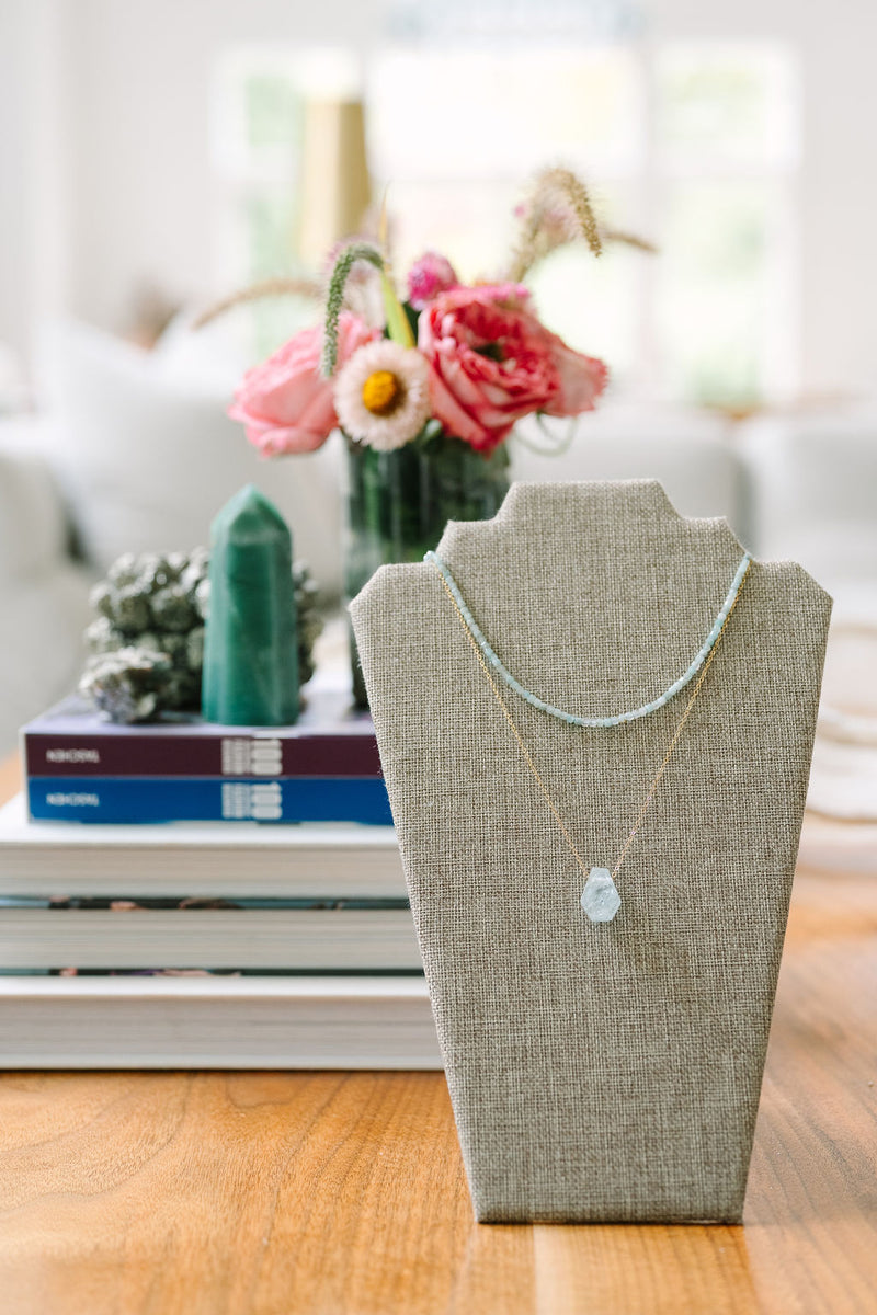 Aquamarine 'It Girl' Necklace