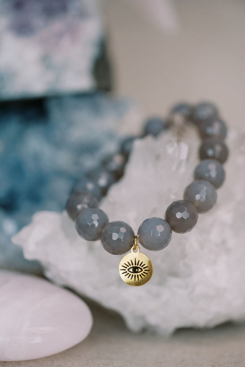 Grey Onyx 'Onward' Bracelet