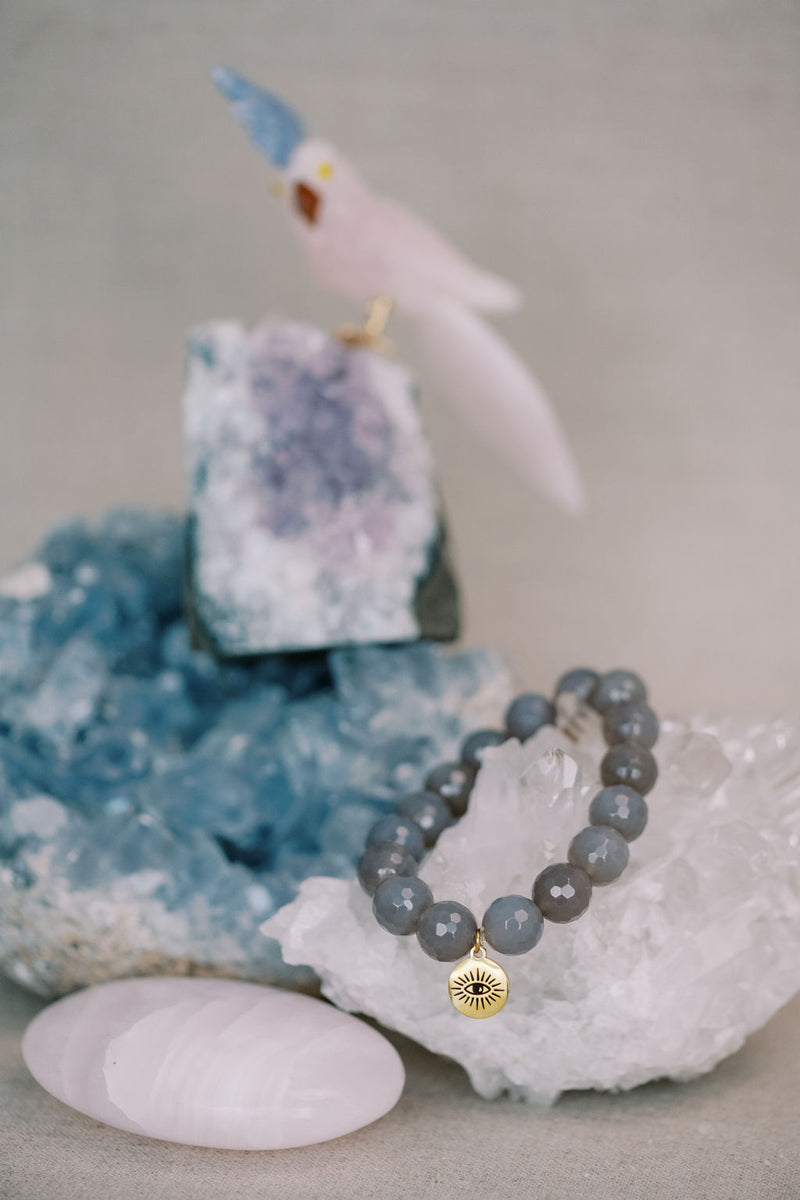 Grey Onyx 'Onward' Bracelet