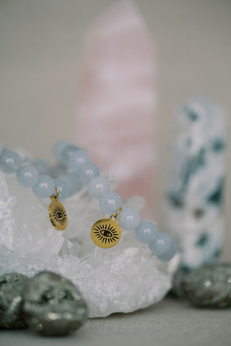 Blue Chalcedony 'Always In The Present' Bracelet