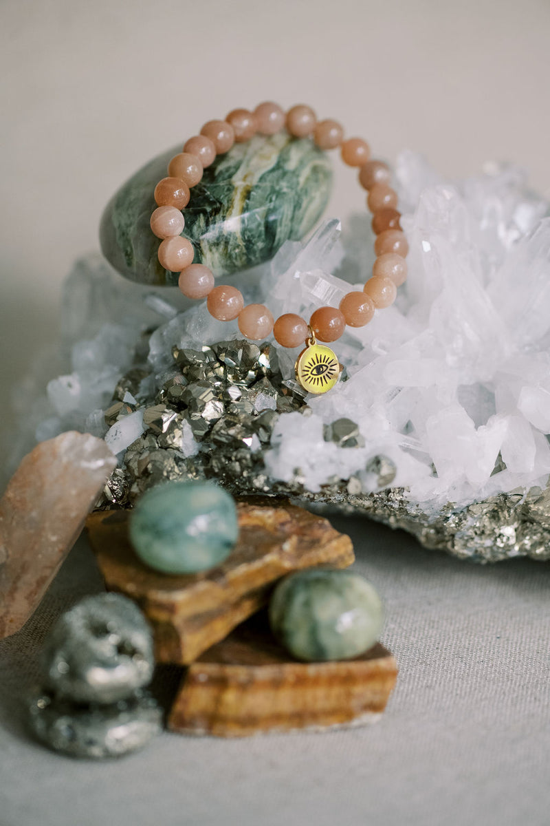 Peach Moonstone 'Understand YOU' Bracelet