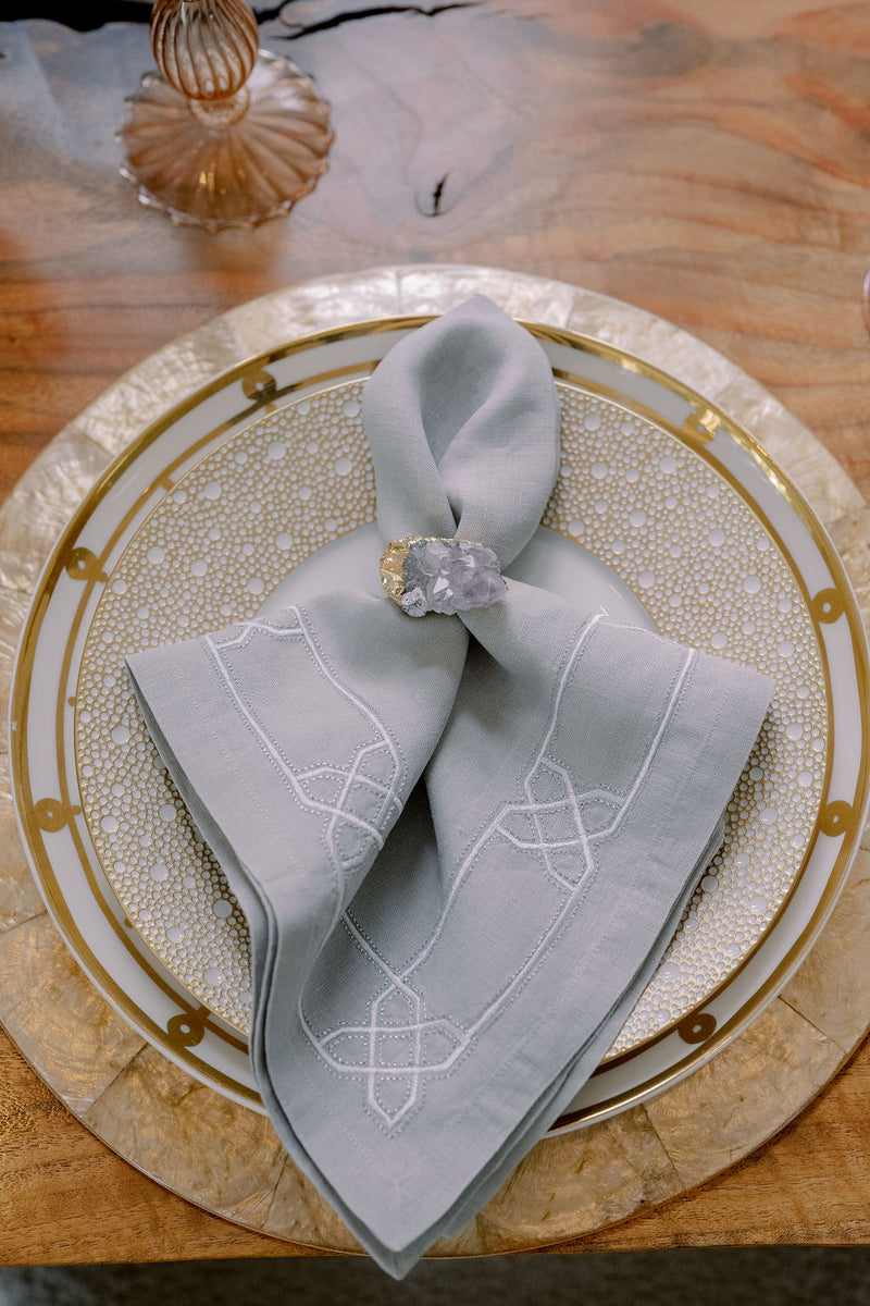 Amethyst Napkin Ring Holders