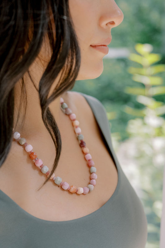 Pink Tourmaline 'Heart's BFF' Necklace