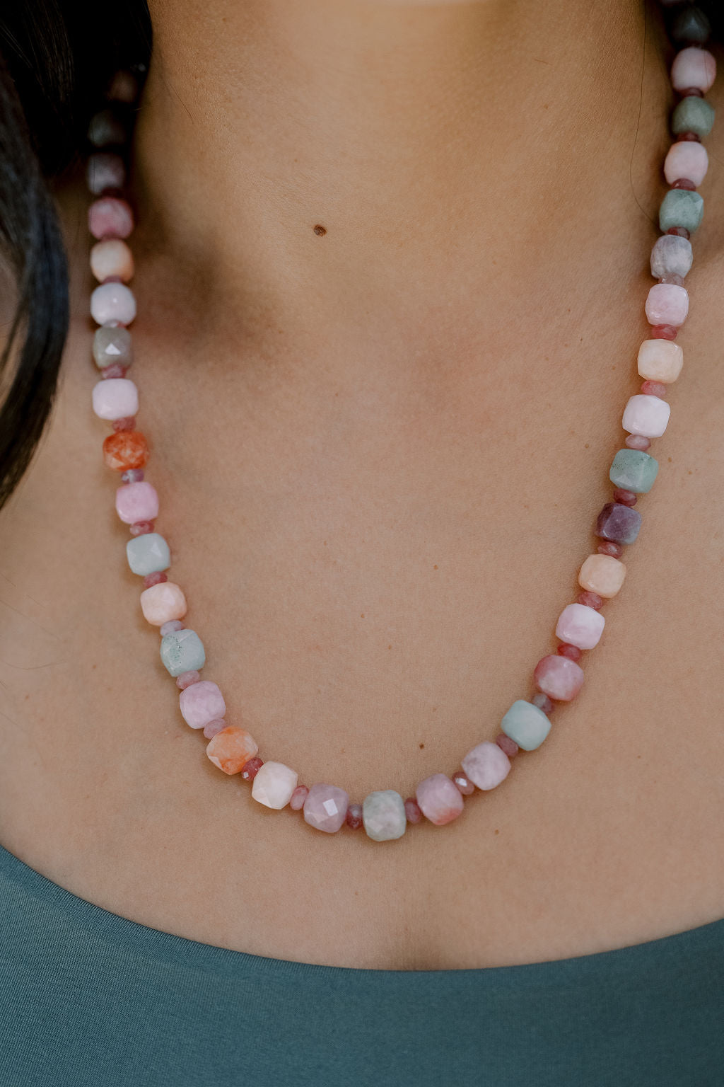 Pink Tourmaline 'Heart's BFF' Necklace