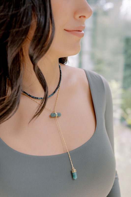 Blue Tourmaline 'Soulful Expression' Necklace