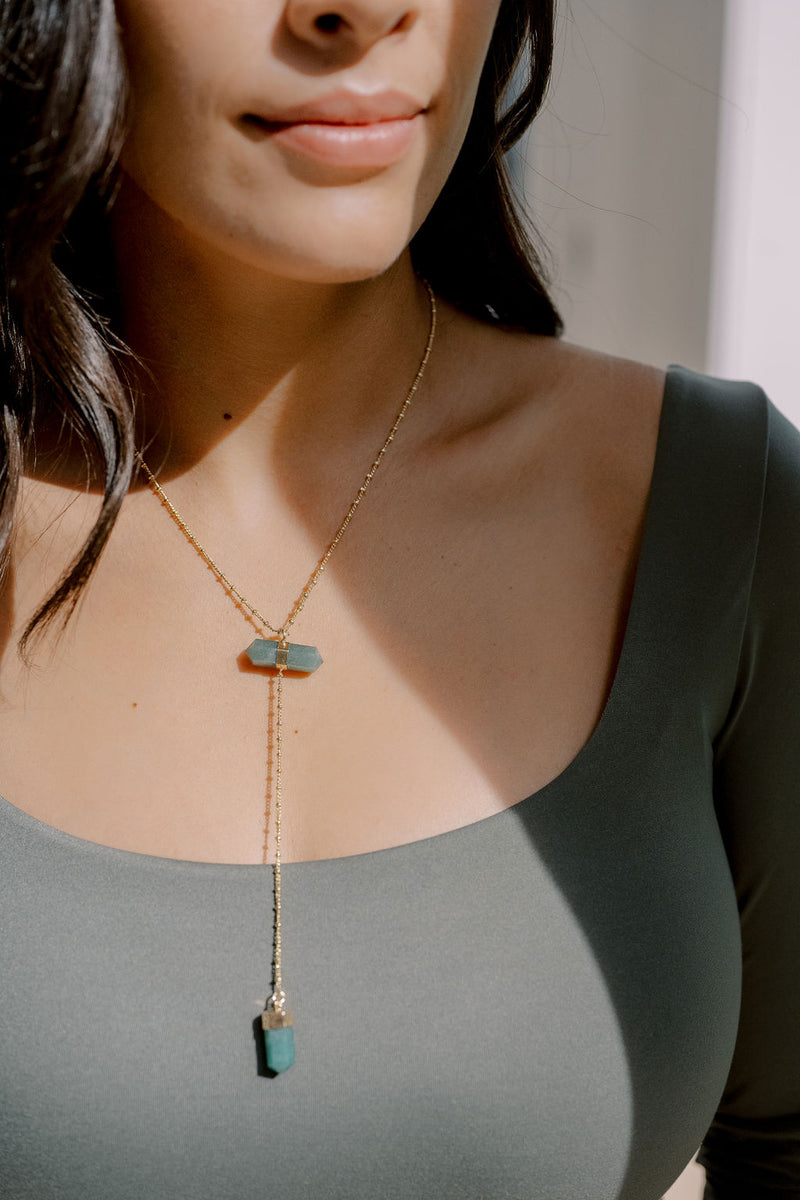 Green Aventurine "Keep It Comfy" Layering Necklace