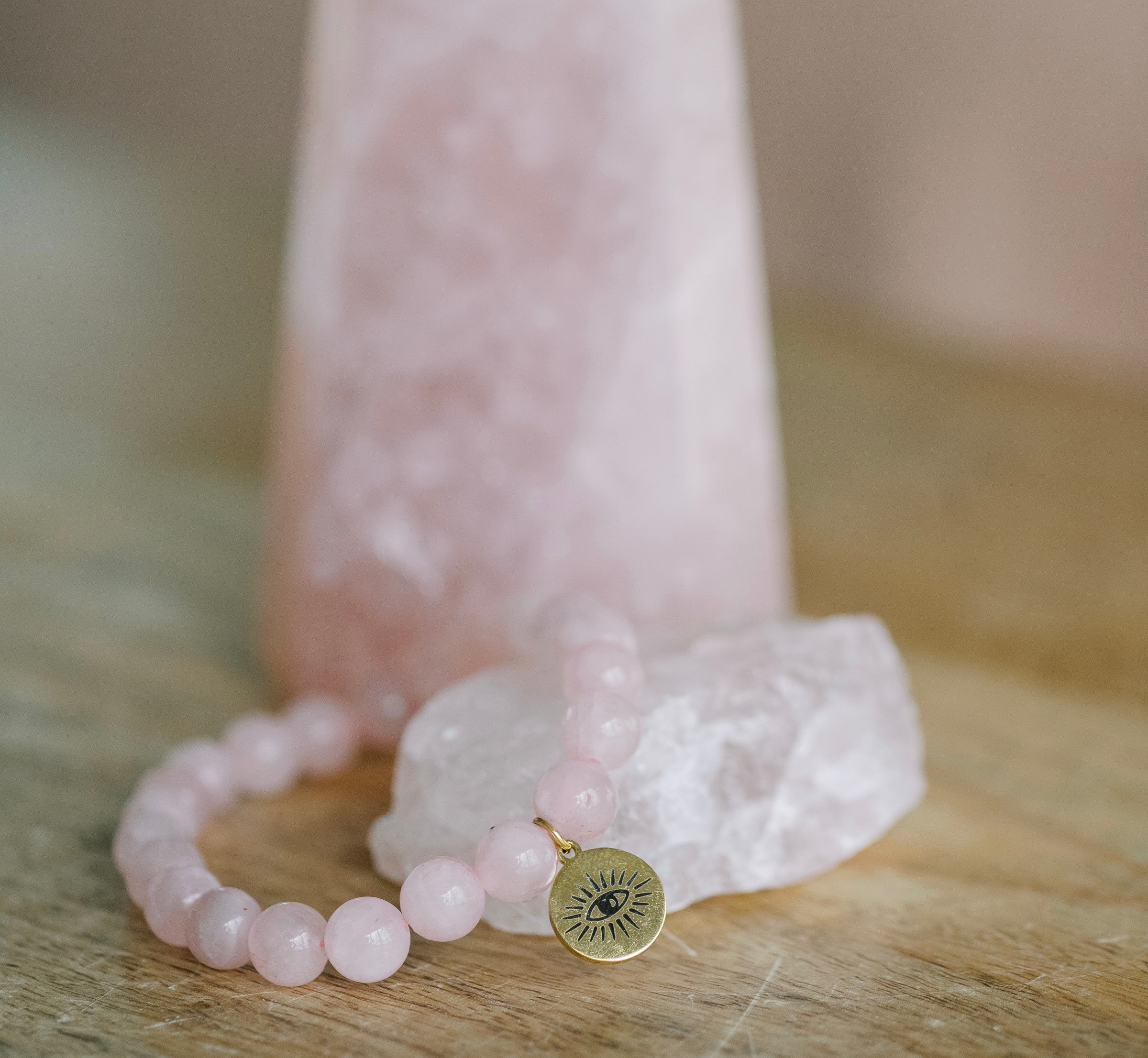 Discover the Power of Love with Energized Rose Quartz Bracelet |  Brahmatells — BrahmatellsStore