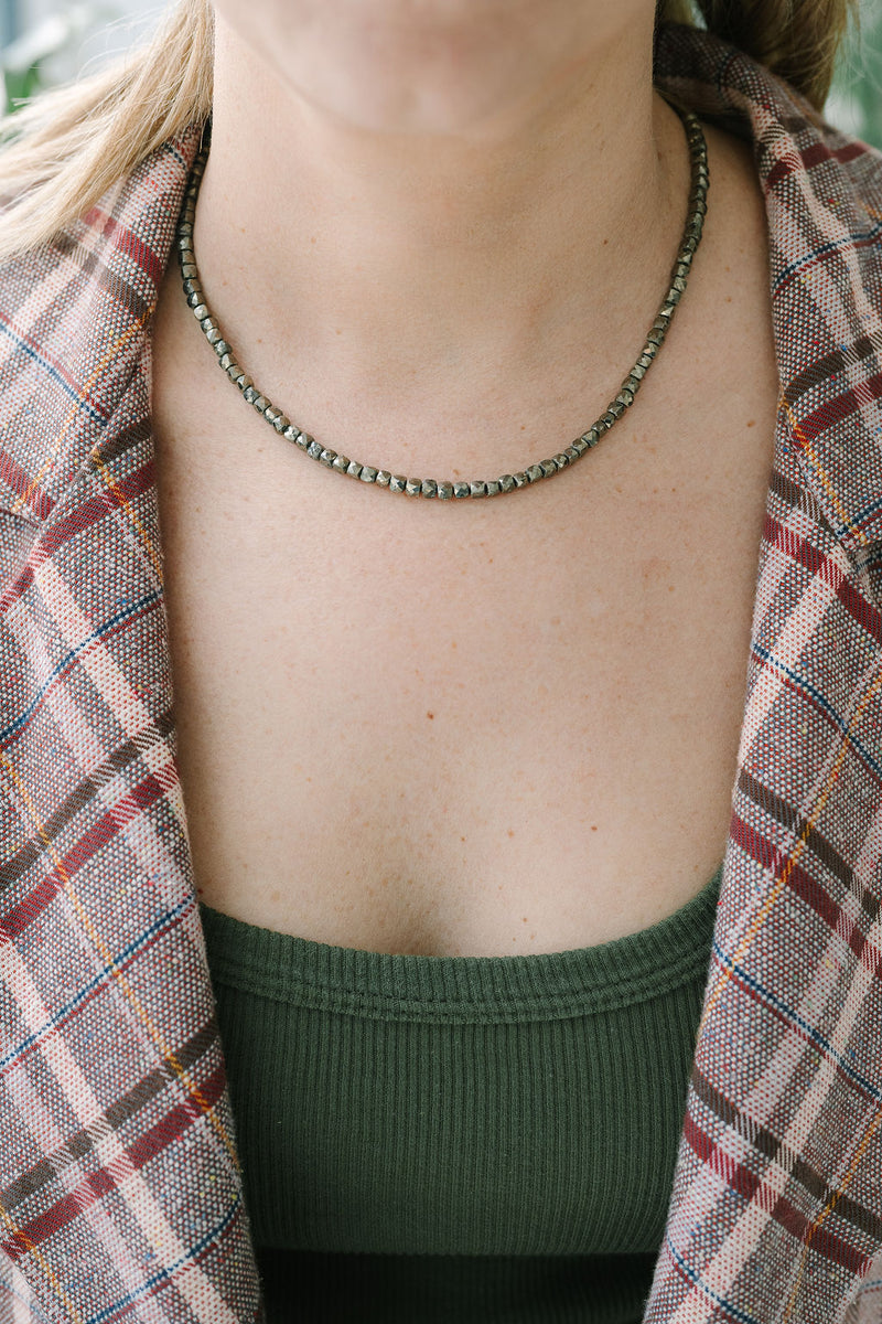 Pyrite 'Confident AF' Necklace