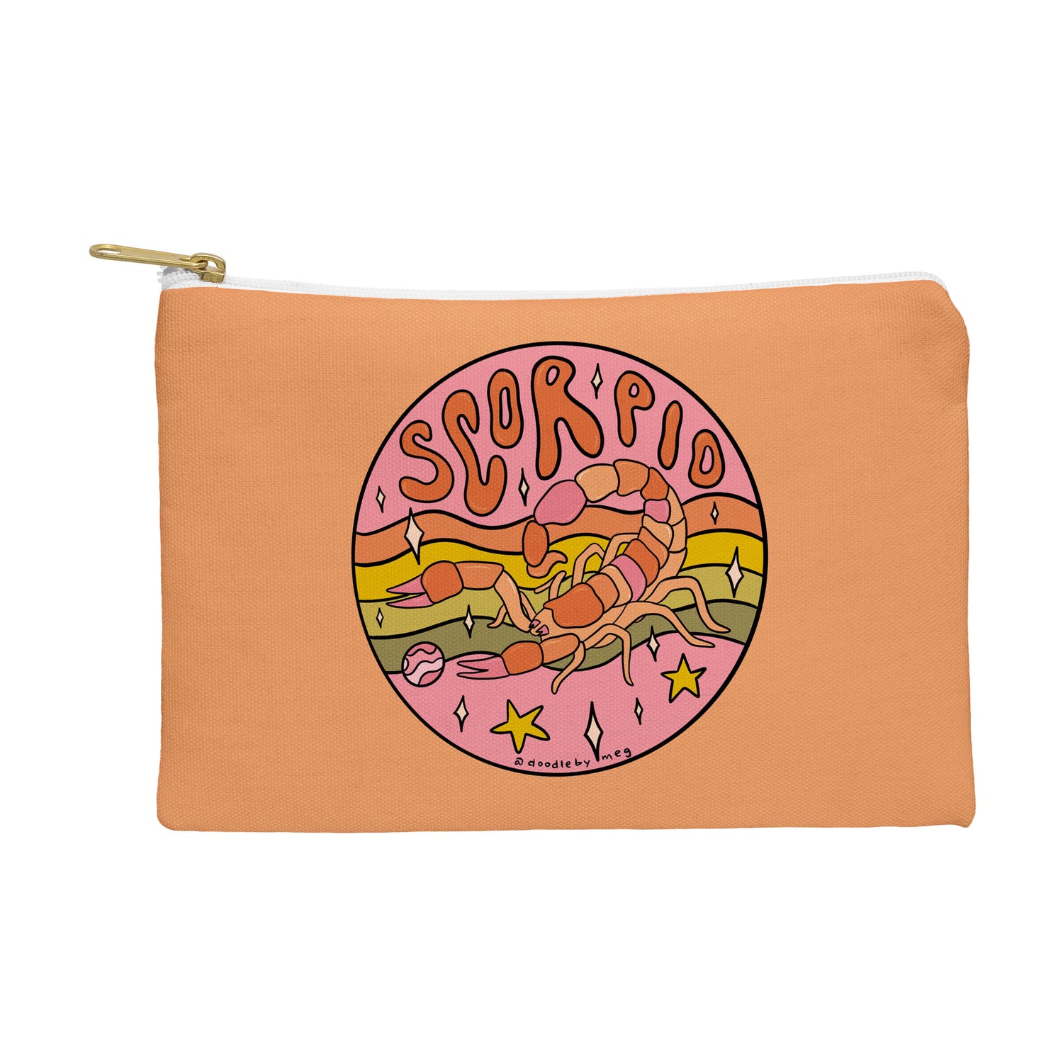 Scorpio 'Carry Your Cosmic Style'; Zip Pouch