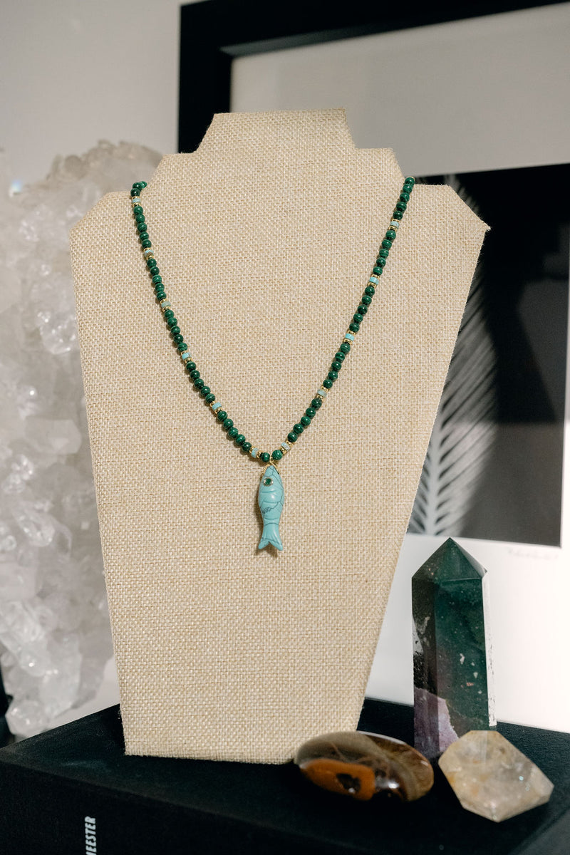 'In Your Element' Malachite & Turquoise Necklace