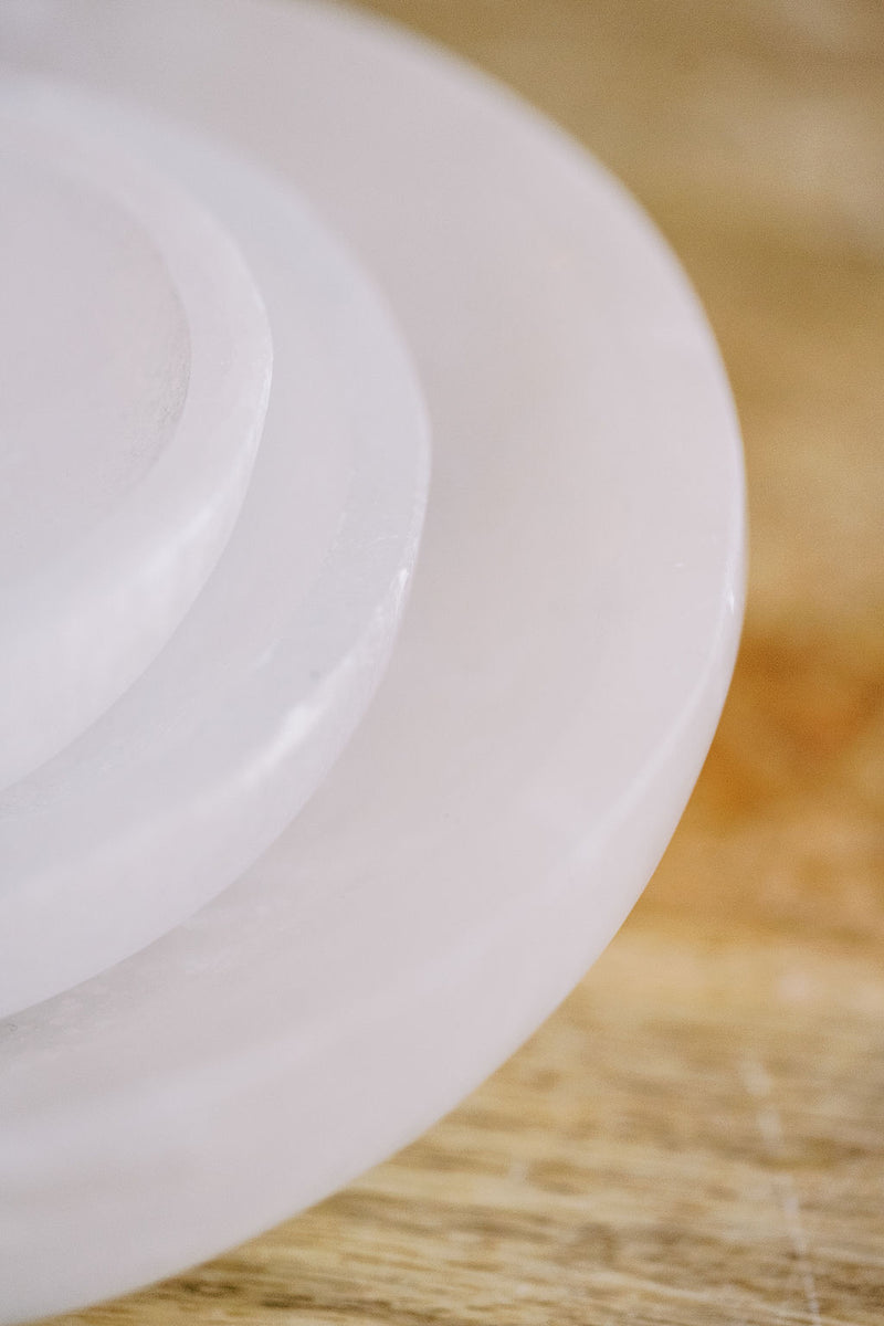 Selenite Bowls & Plates