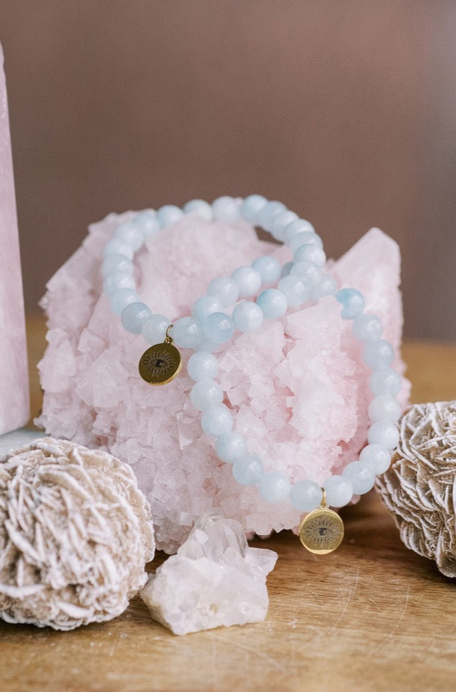 Aquamarine 'Overcome Overwhelm' Bracelet