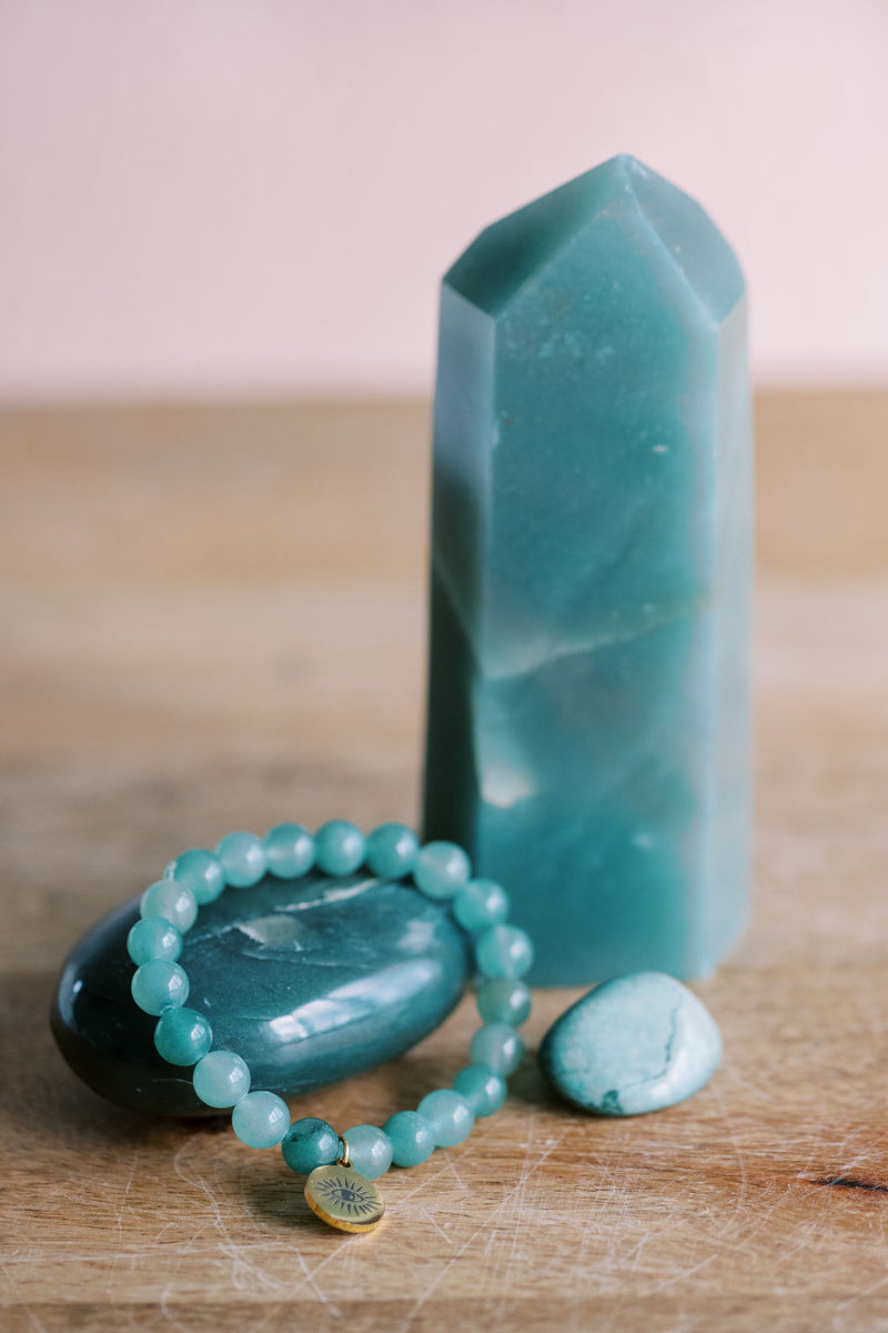 Green Aventurine 'Comfy Lucky Vibes' Bracelet