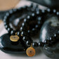 Black Obsidian 'Shield' Bracelet