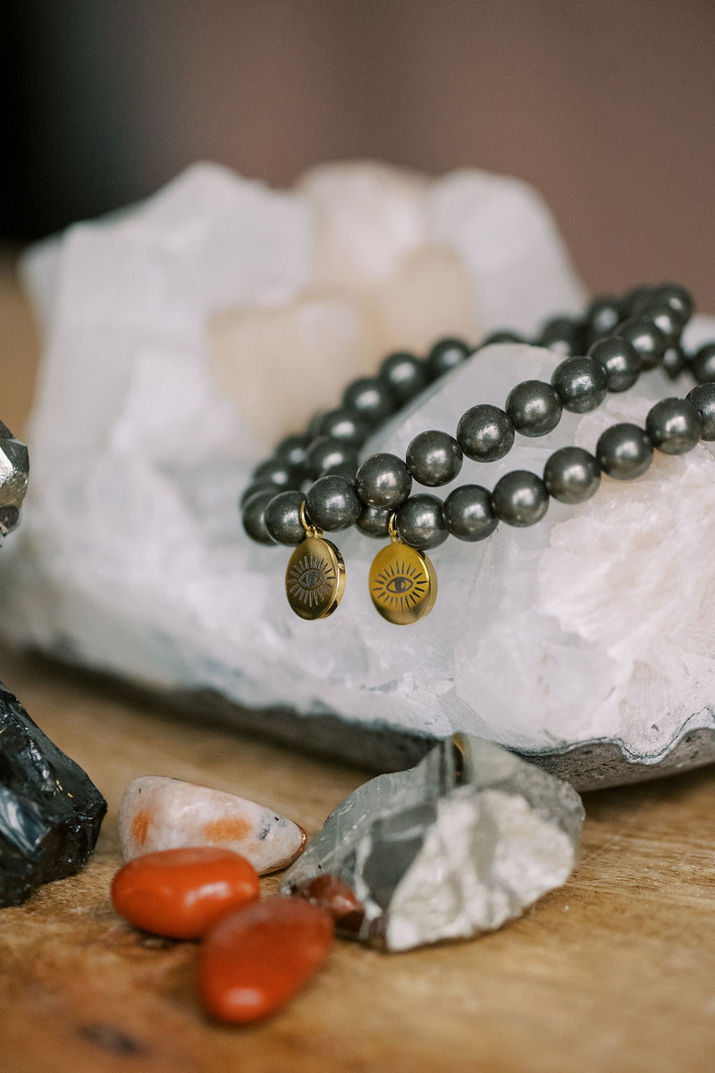 Pyrite 'Confident AF' Bracelet