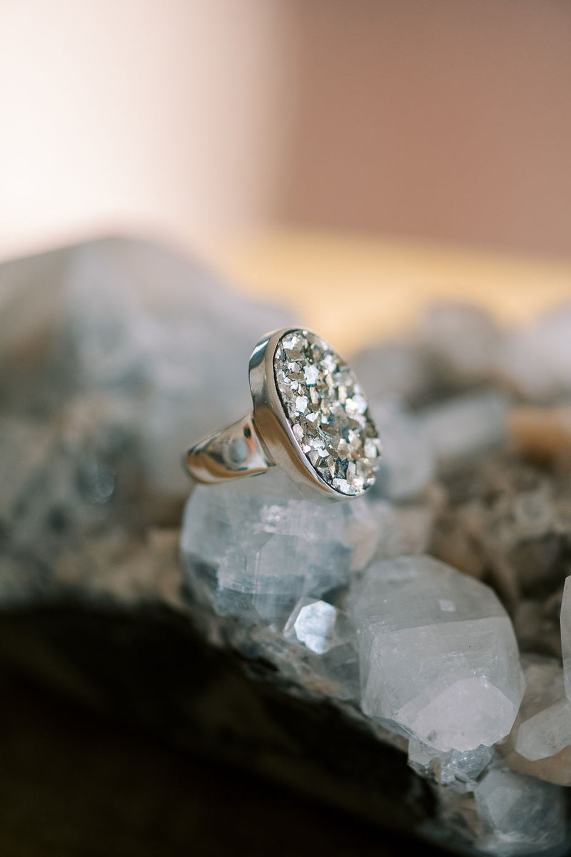 Pyrite 'Confident AF' Ring